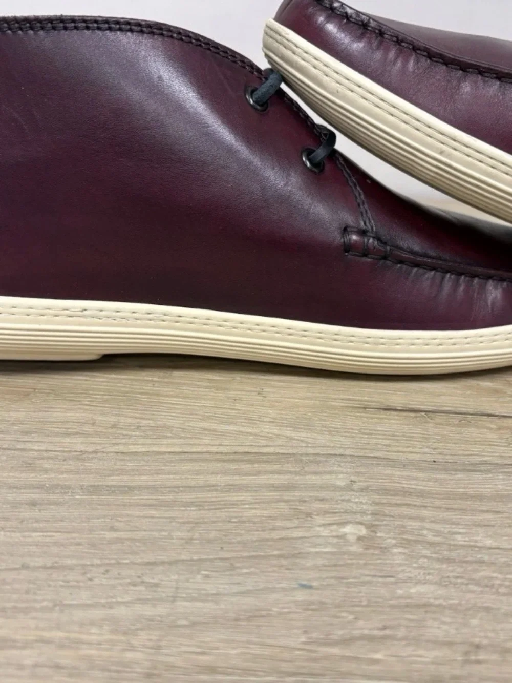 tods ankle chukka boots leather Violet sz 9.5